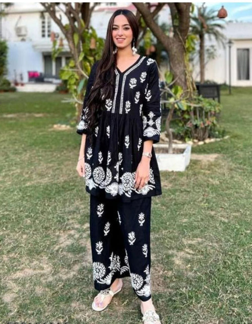 Beautiful rayon-cotton kurti with detailing and set with loose fit plazo  pant. | Indian fashion dresses, Indian designer wear, Kurti designs party  wear